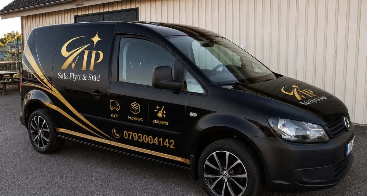 VIP Sala Flytt & Städ - vår servicebil